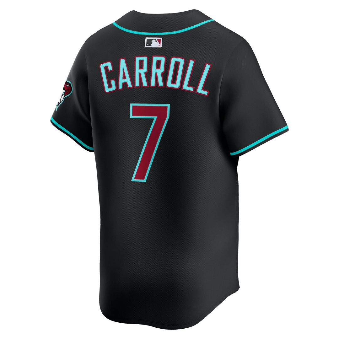 Men's Arizona Diamondbacks Corbin Carroll Black Alternate Player Jersey
