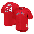 Men's Boston Red Sox David Ortiz Red Big & Tall Mesh Batting Practice Jersey