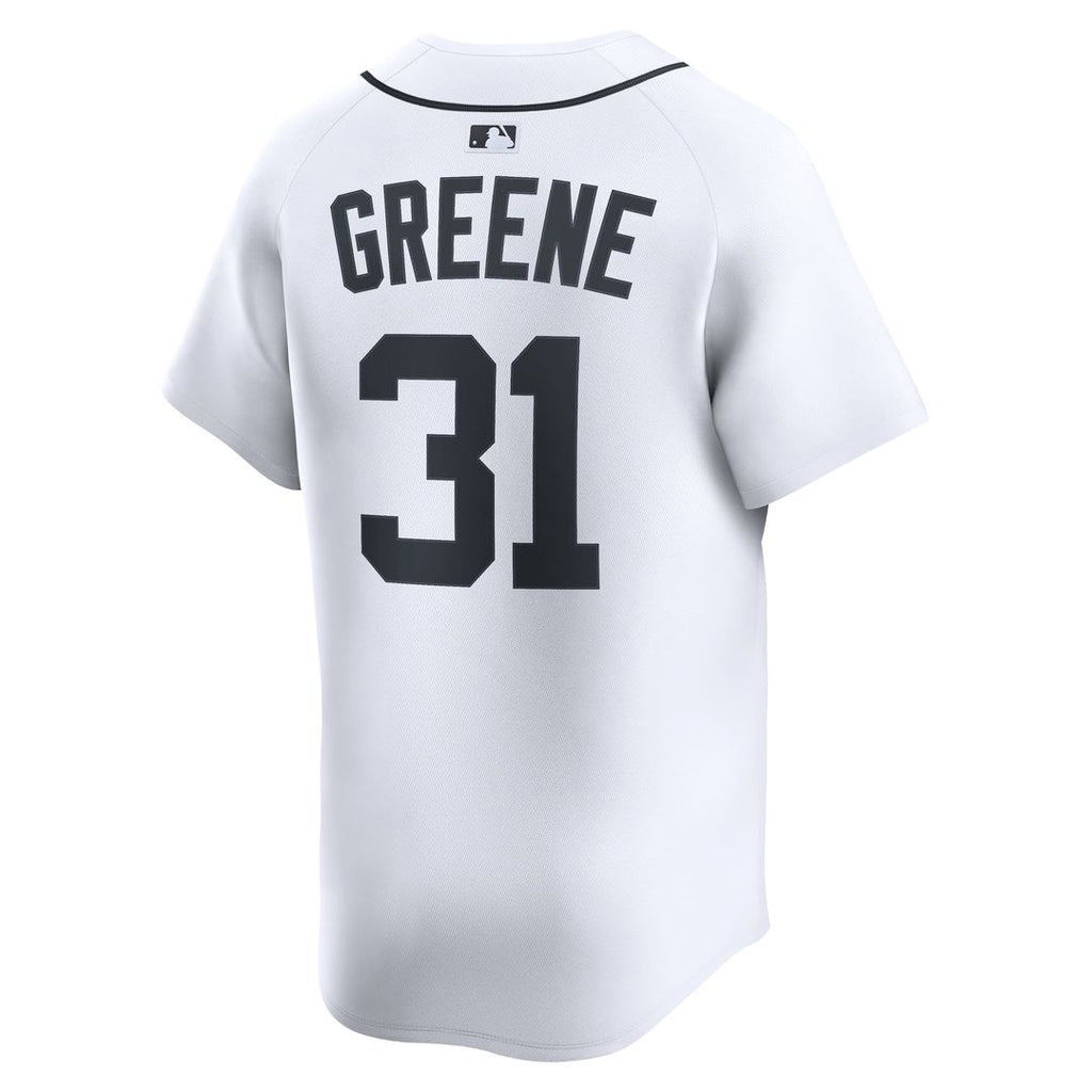 Men's Detroit Tigers Riley Greene White Home Player Jersey