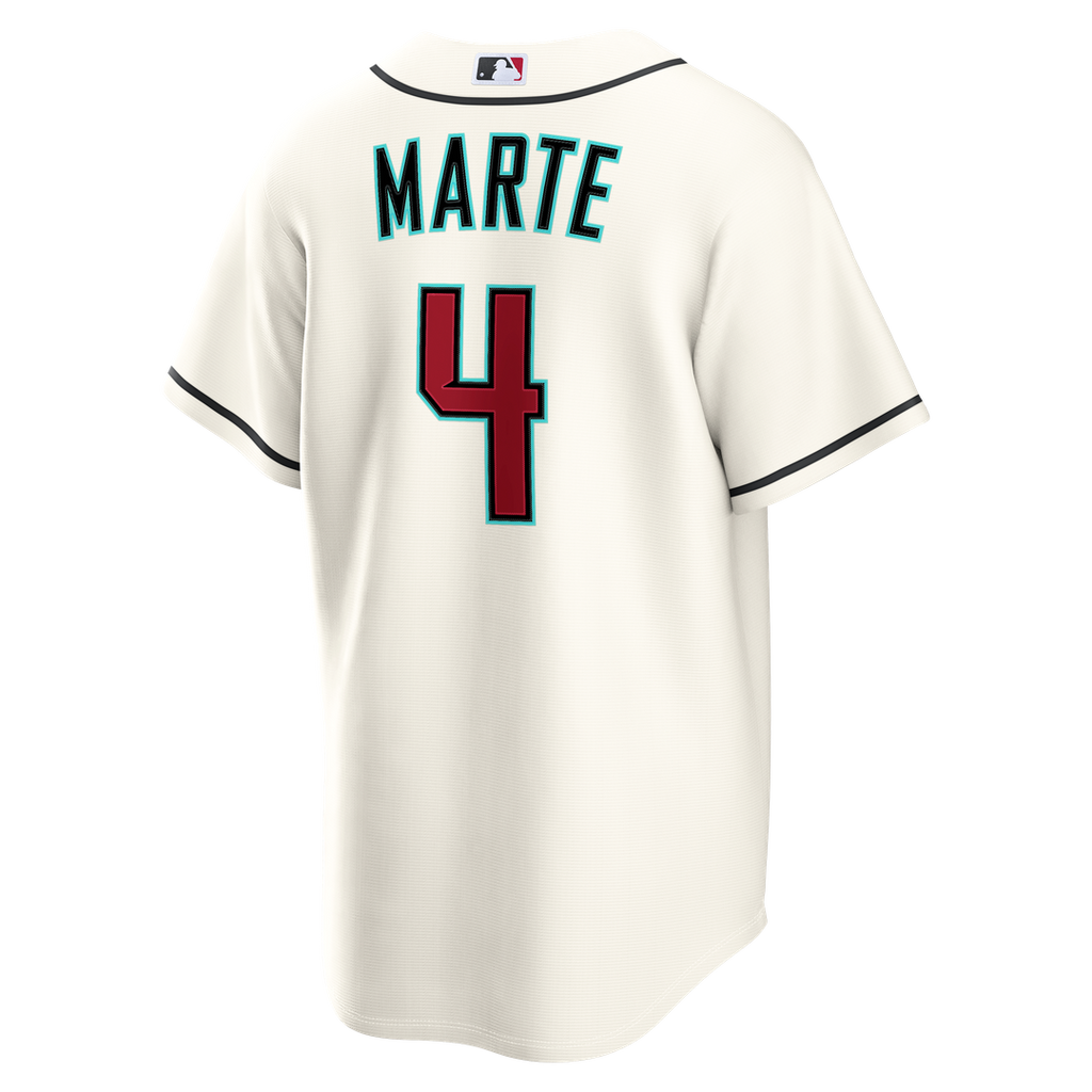 Men's Arizona Diamondbacks Ketel Marte Cream Home Replica Jersey