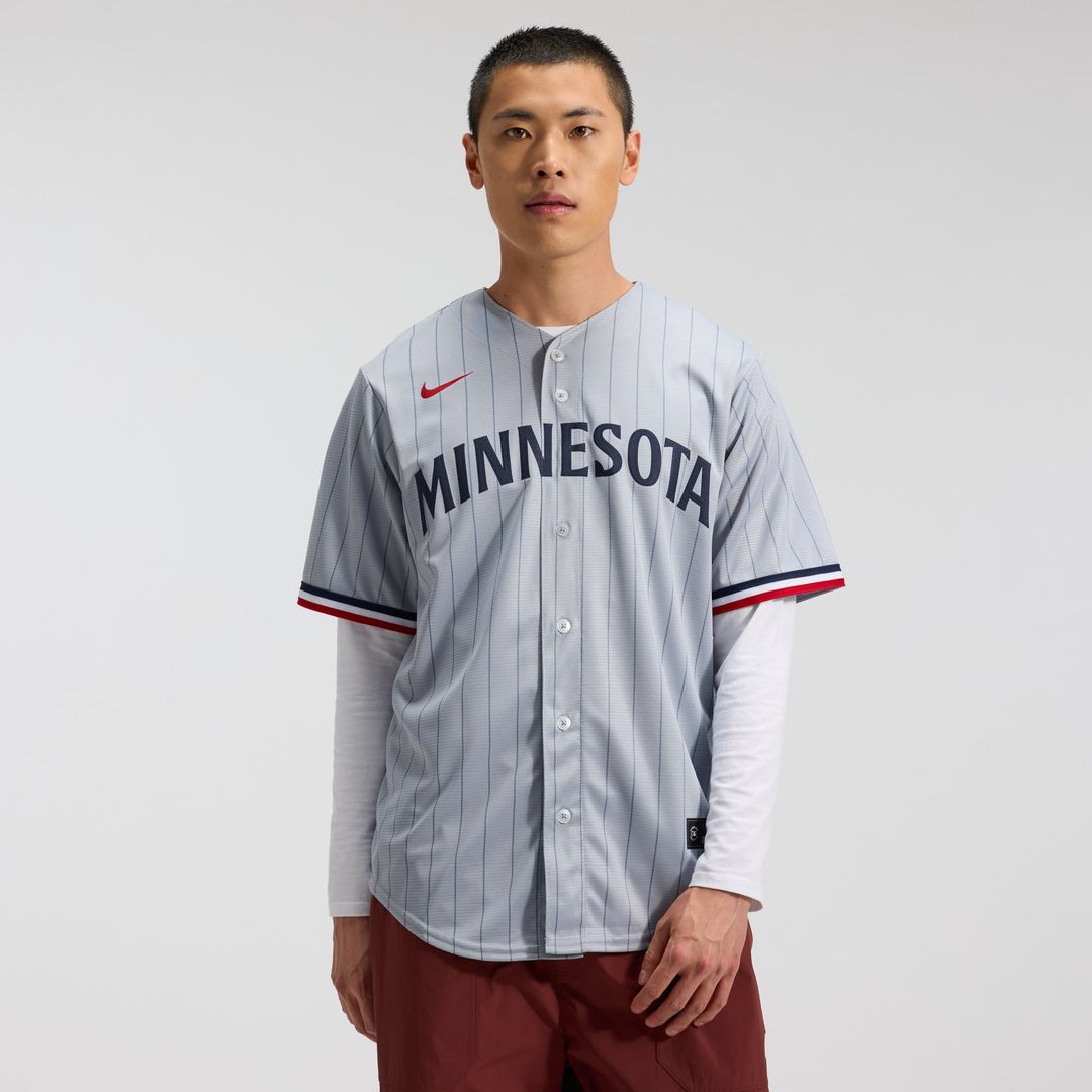 Men's Minnesota Twins Gray Road Replica Team Jersey
