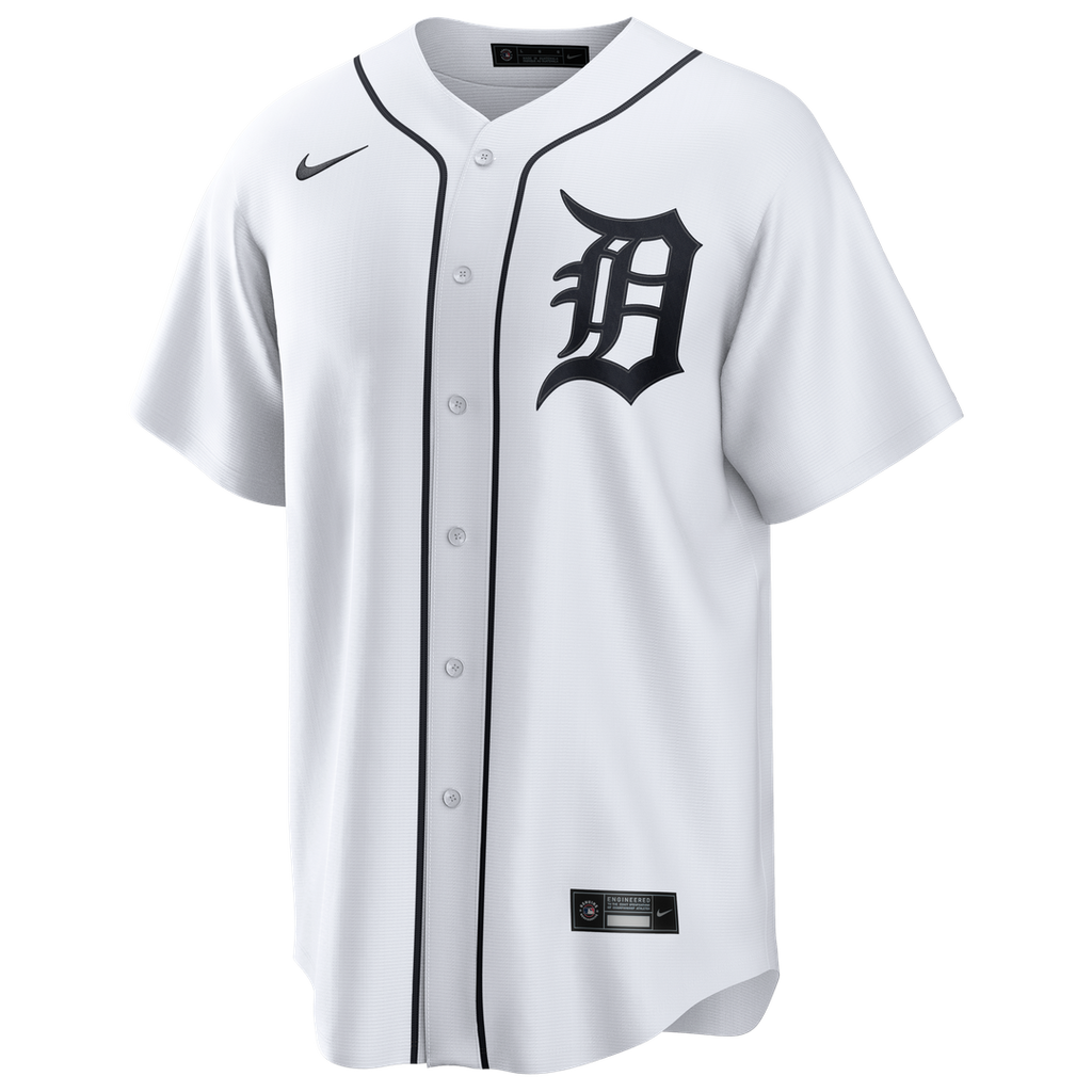 Men's Detroit Tigers Kerry Carpenter White Home Replica Jersey