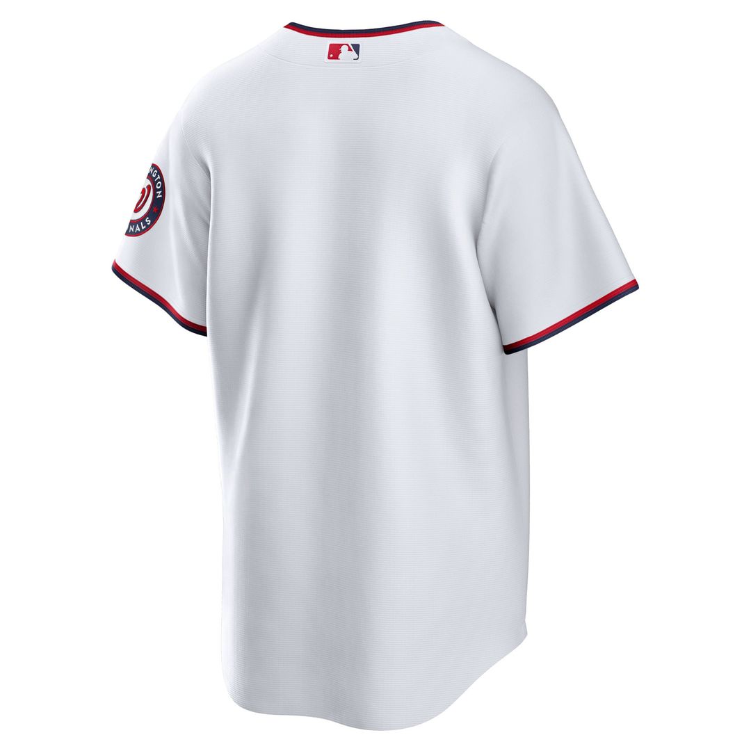 Men's Washington Nationals White Home Blank Replica Jersey