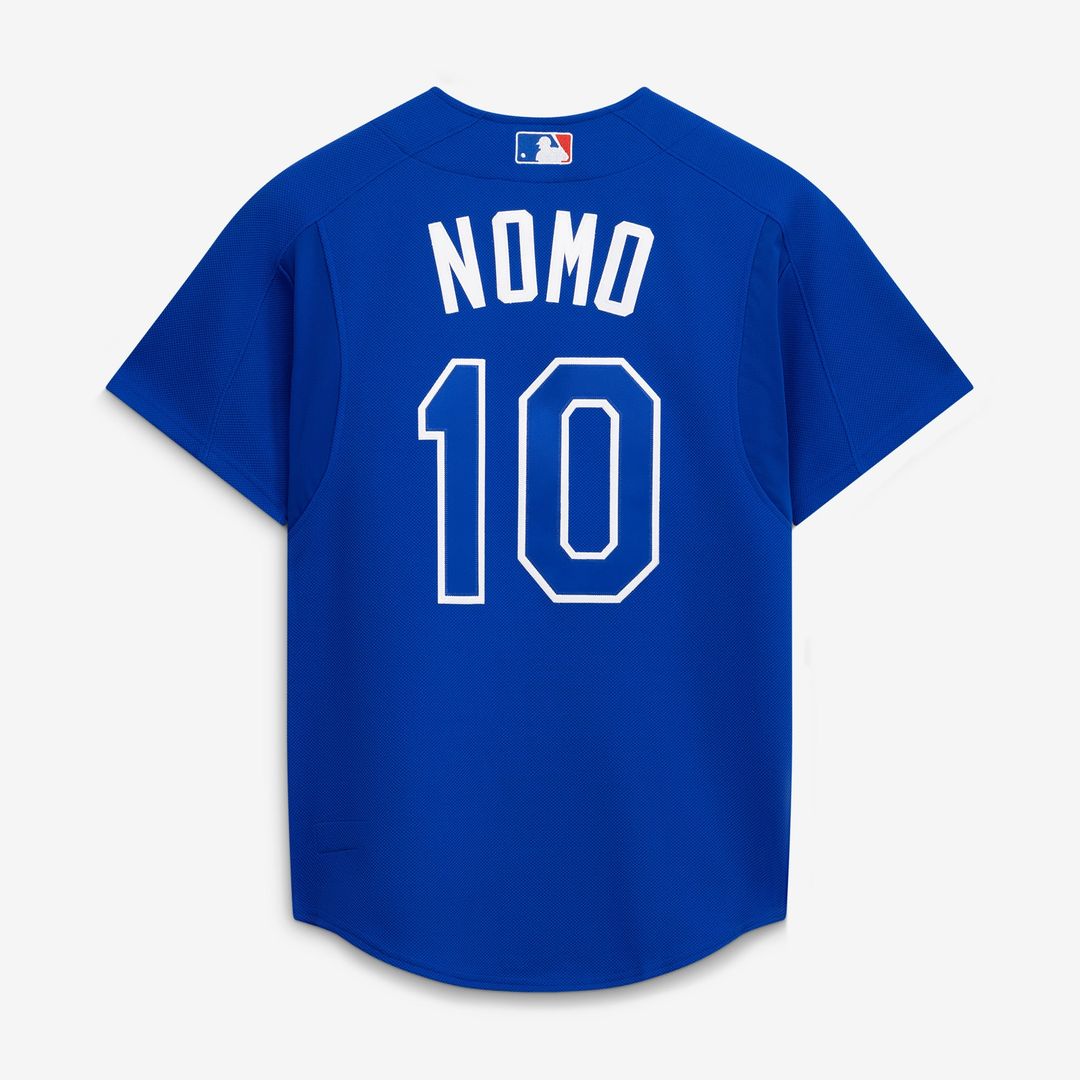 Men's Los Angeles Dodgers Hideo Nomo Royal 2004 Batting Practice Jersey