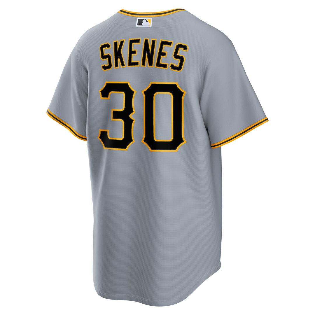 Men's Pittsburgh Pirates Paul Skenes Gray Road Replica Jersey