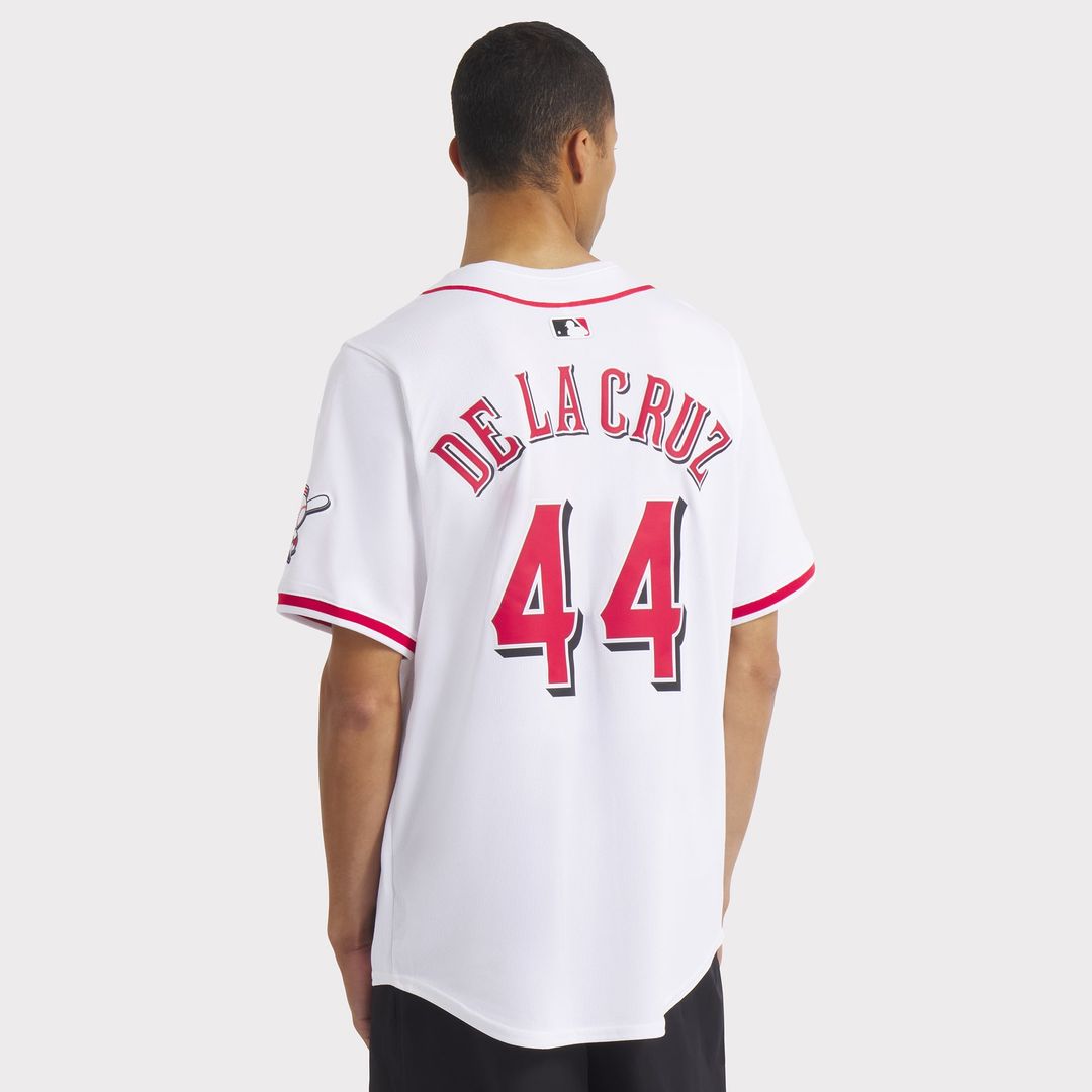 Men's Cincinnati Reds Elly De La Cruz White Home Player Jersey