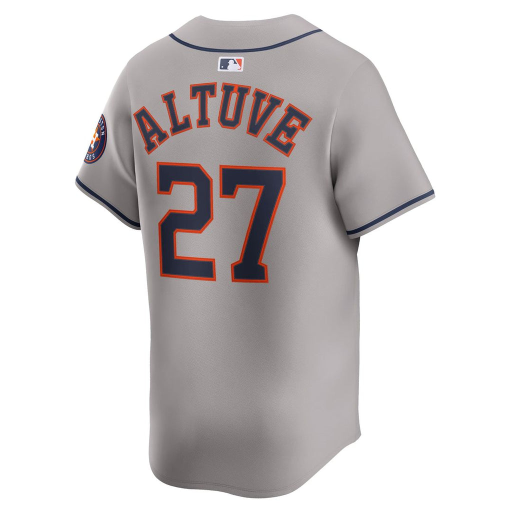 Men's Houston Astros Jose Altuve Gray Road Player Jersey