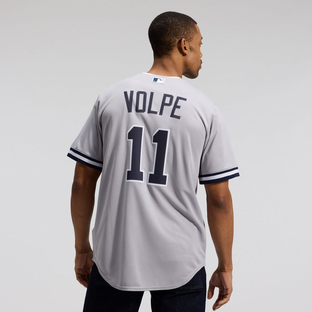 Men's New York Yankees Anthony Volpe Gray Road Replica Jersey