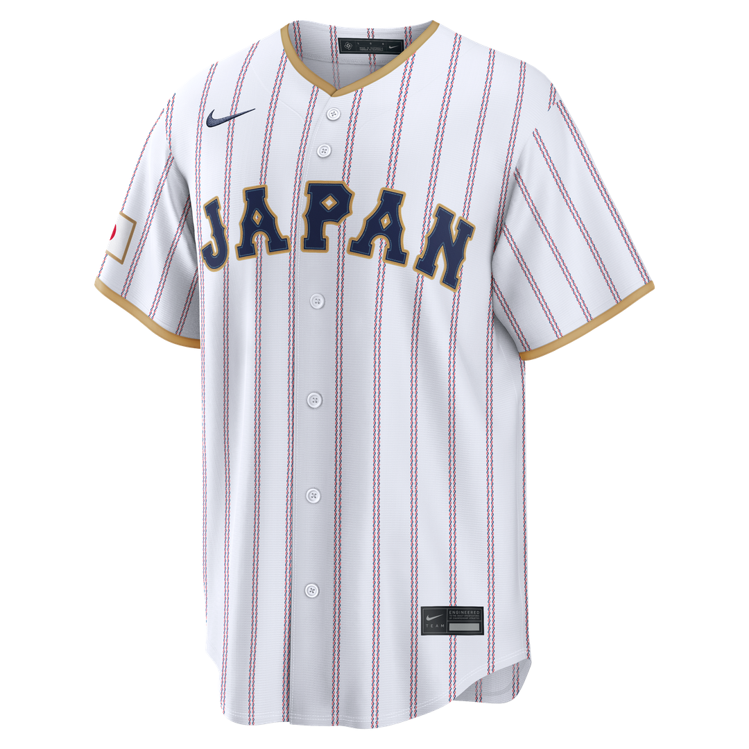 Men's Japan Baseball Yoshinobu Yamamoto White 2026 World Baseball Classic Home Stadium Jersey