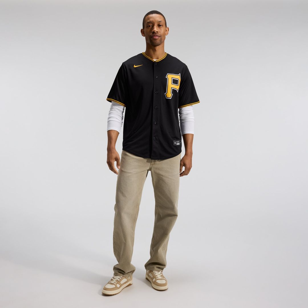 Men's Pittsburgh Pirates Black Alternate Replica Team Jersey