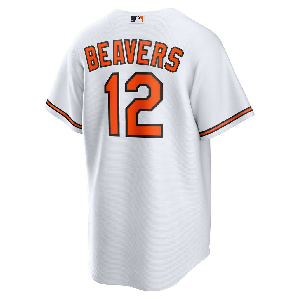 Men's Baltimore Orioles Dylan Beavers White Home Replica Jersey