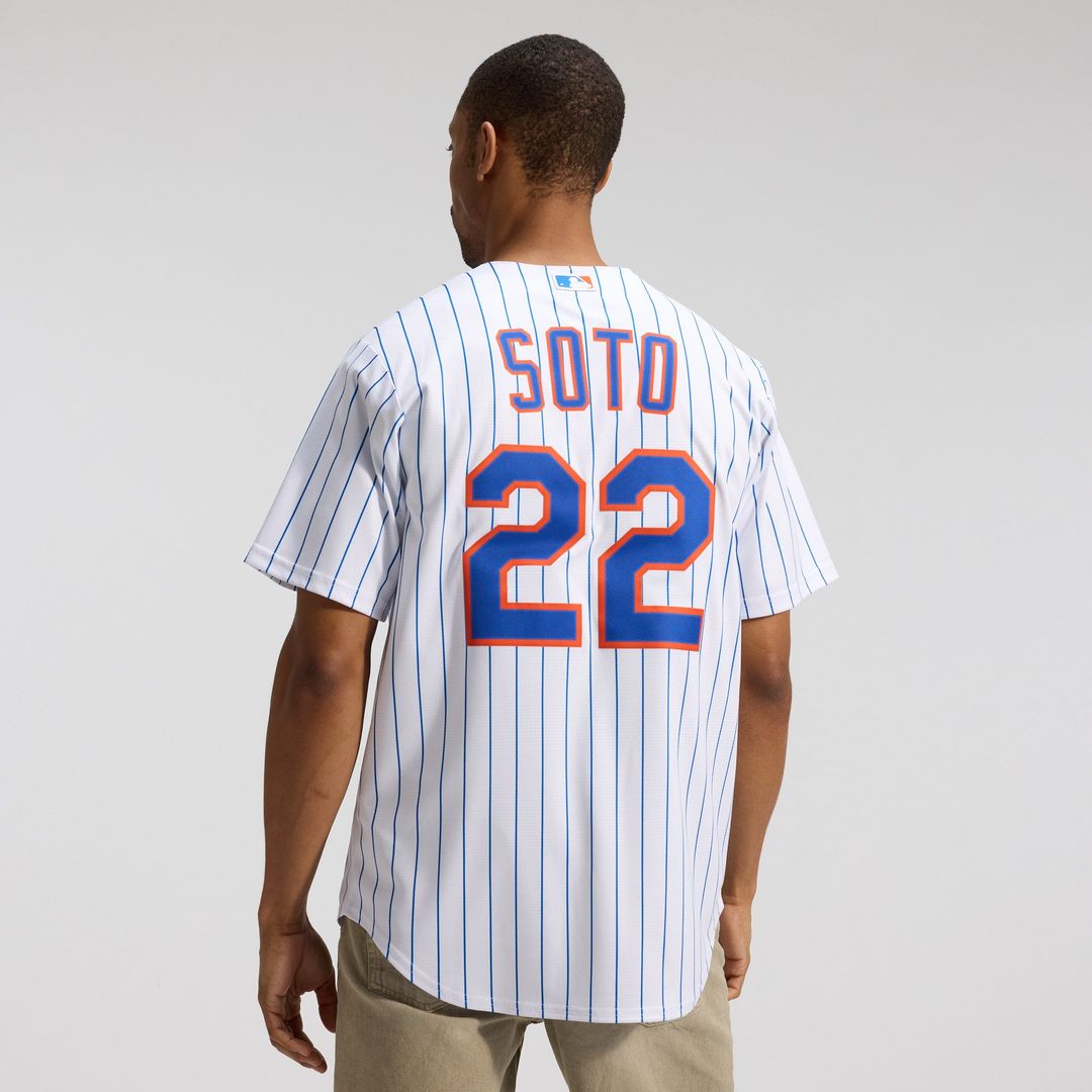 Men's New York Mets White Home Replica Player Jersey
