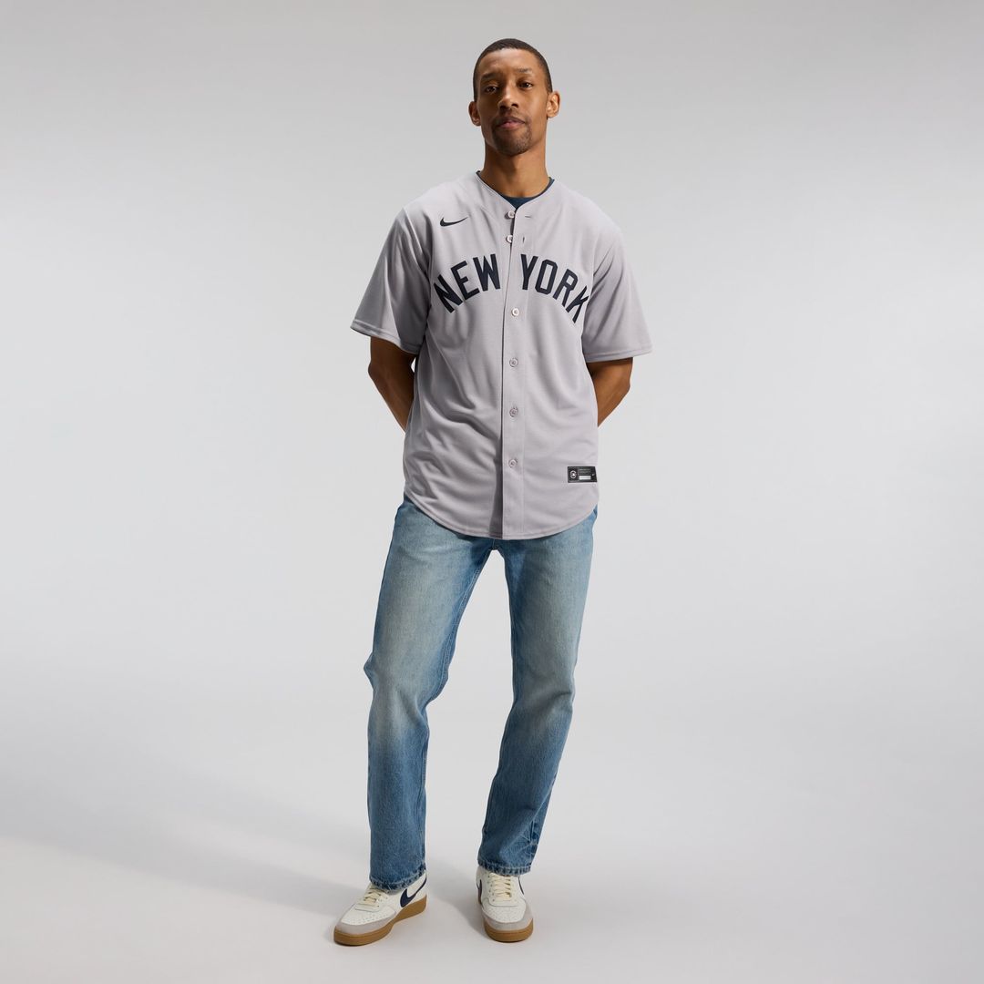 Men's New York Yankees Gerrit Cole Gray Road Replica Jersey