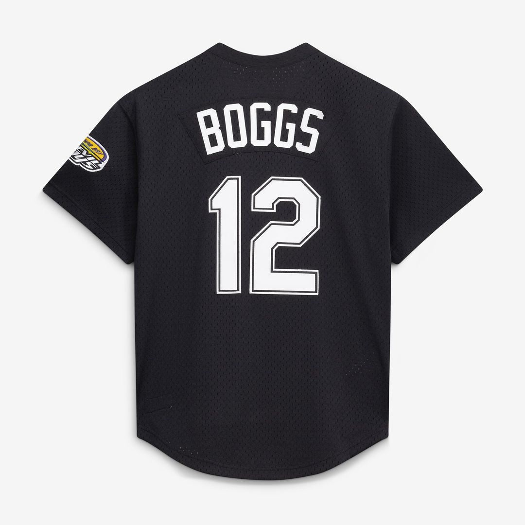 Men's Tampa Bay Rays Wade Boggs Black Batting Practice Jersey