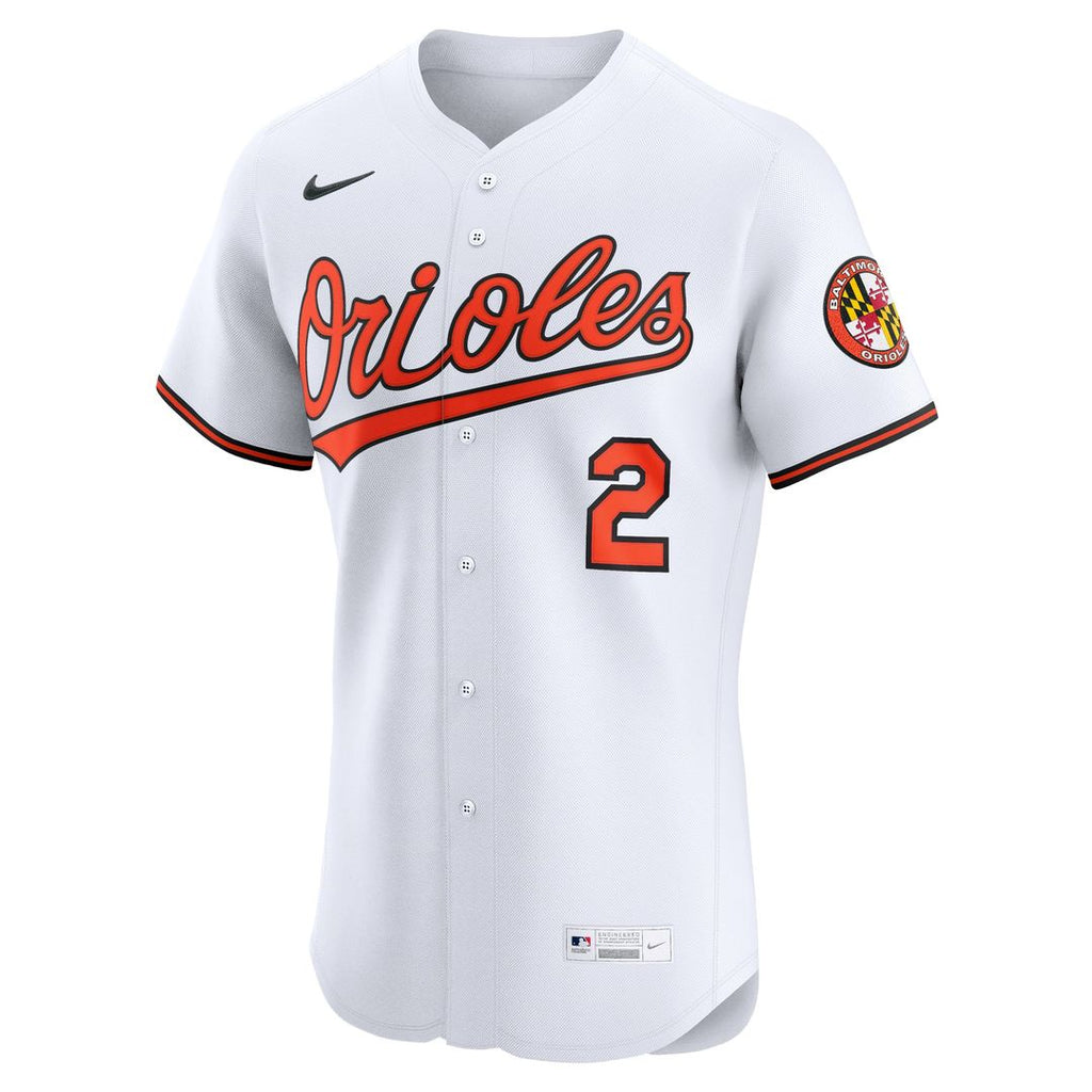 Men's Baltimore Orioles Gunnar Henderson White Home Elite Jersey