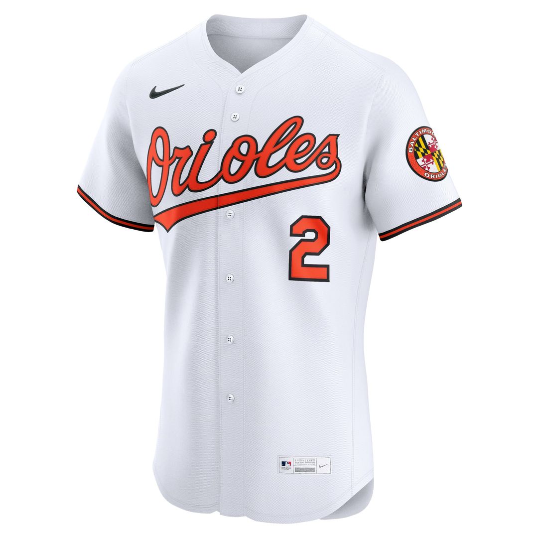 Men's Baltimore Orioles Gunnar Henderson White Home Elite Jersey