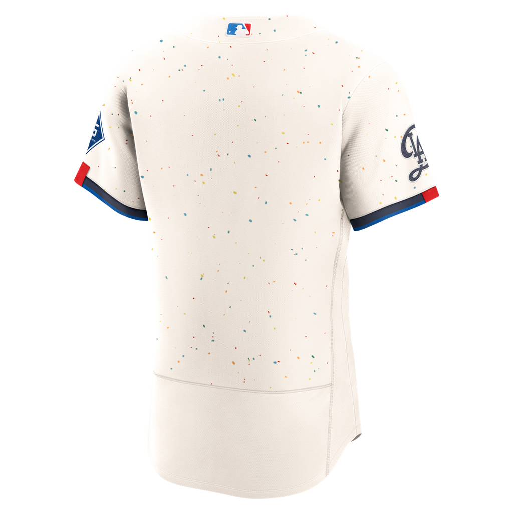 Men's Los Angeles Dodgers Cream City Connect Sponsor Patch Jersey
