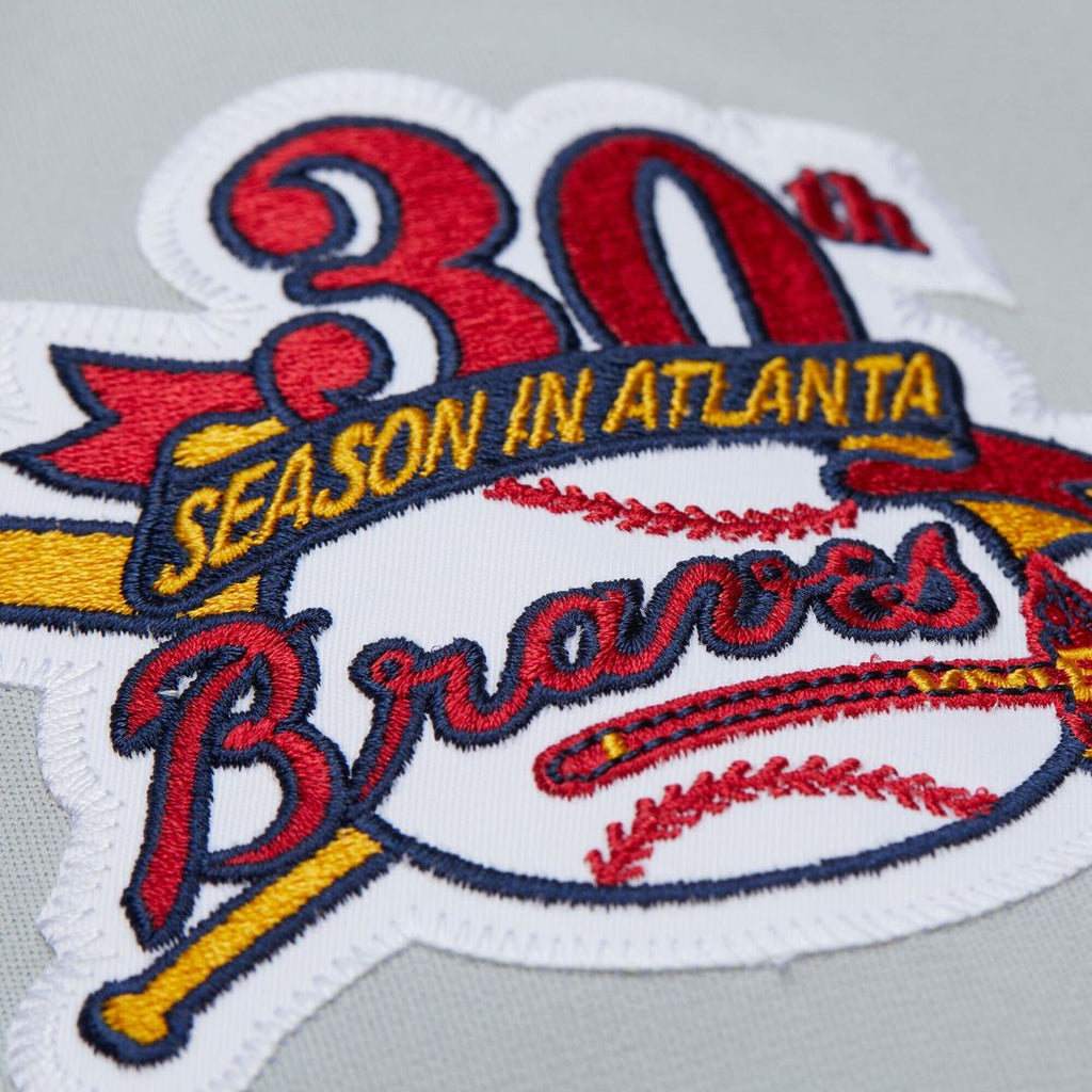 Men's Atlanta Braves Fred McGriff Gray 1995 Throwback Jersey