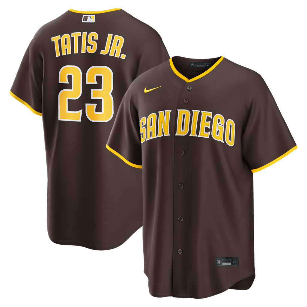 Men's San Diego Padres Fernando Tatis Jr. Brown Road Replica Jersey