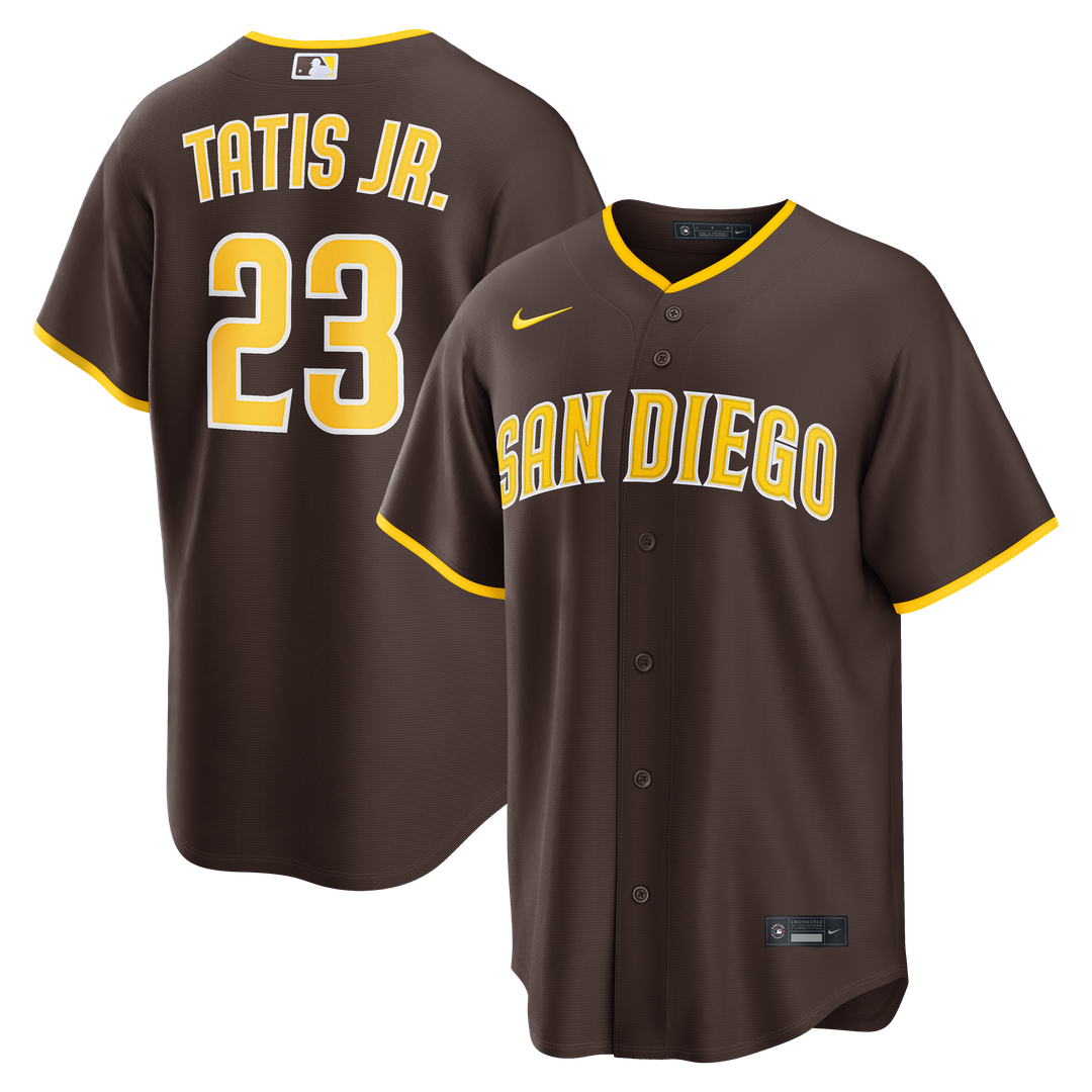 Men's San Diego Padres Fernando Tatis Jr. Brown Road Replica Jersey