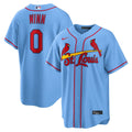 Men's St. Louis Cardinals Masyn Winn Light Blue Alternate Replica Jersey