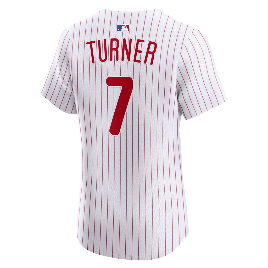 Men's Philadelphia Phillies Trea Turner White Home Elite Jersey