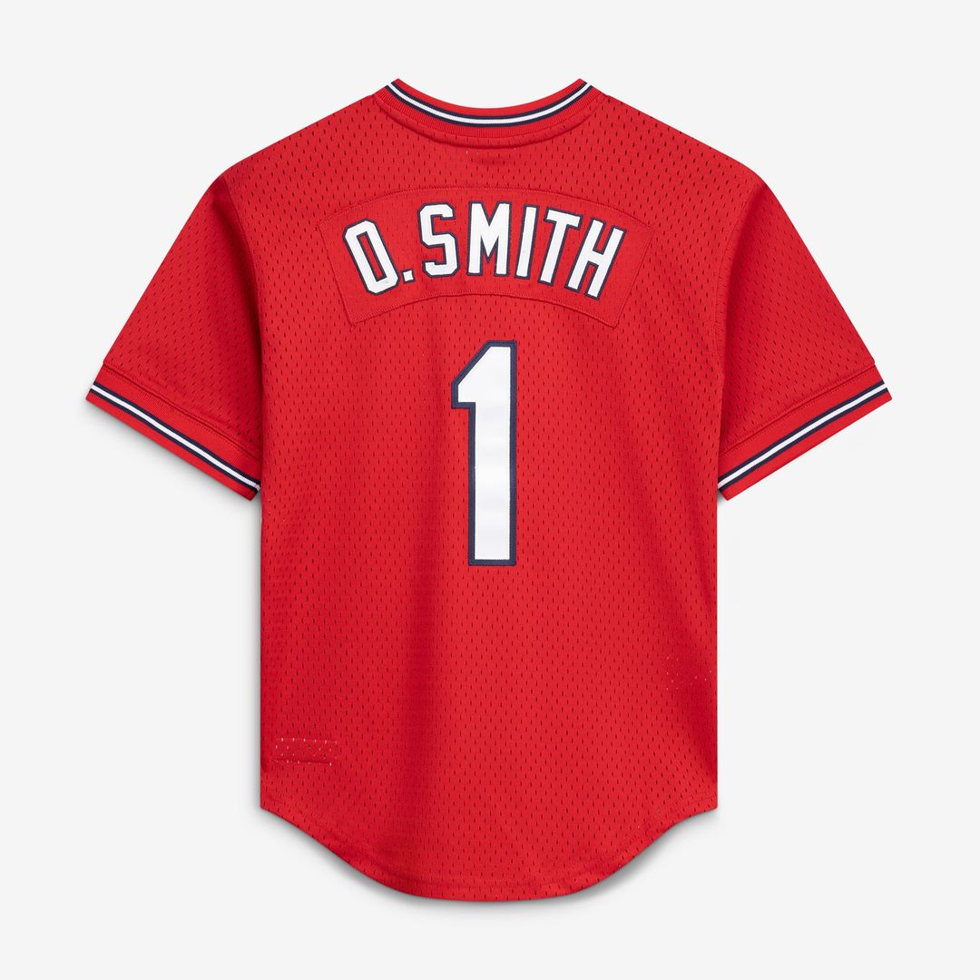 Men's St. Louis Cardinals Ozzie Smith Navy Batting Practice Jersey