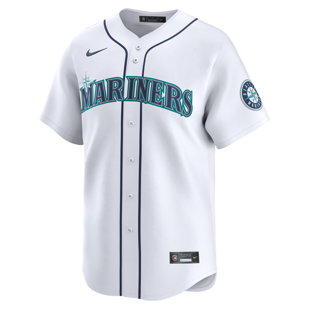 Men's Seattle Mariners Josh Naylor White Home Jersey