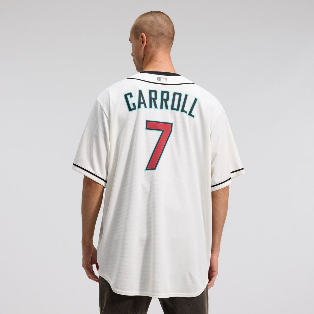 Men's Arizona Diamondbacks Corbin Carroll Cream Home Replica Jersey