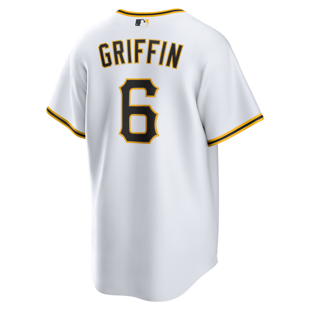 Men's Pittsburgh Pirates Konnor Griffin White Home Replica Jersey