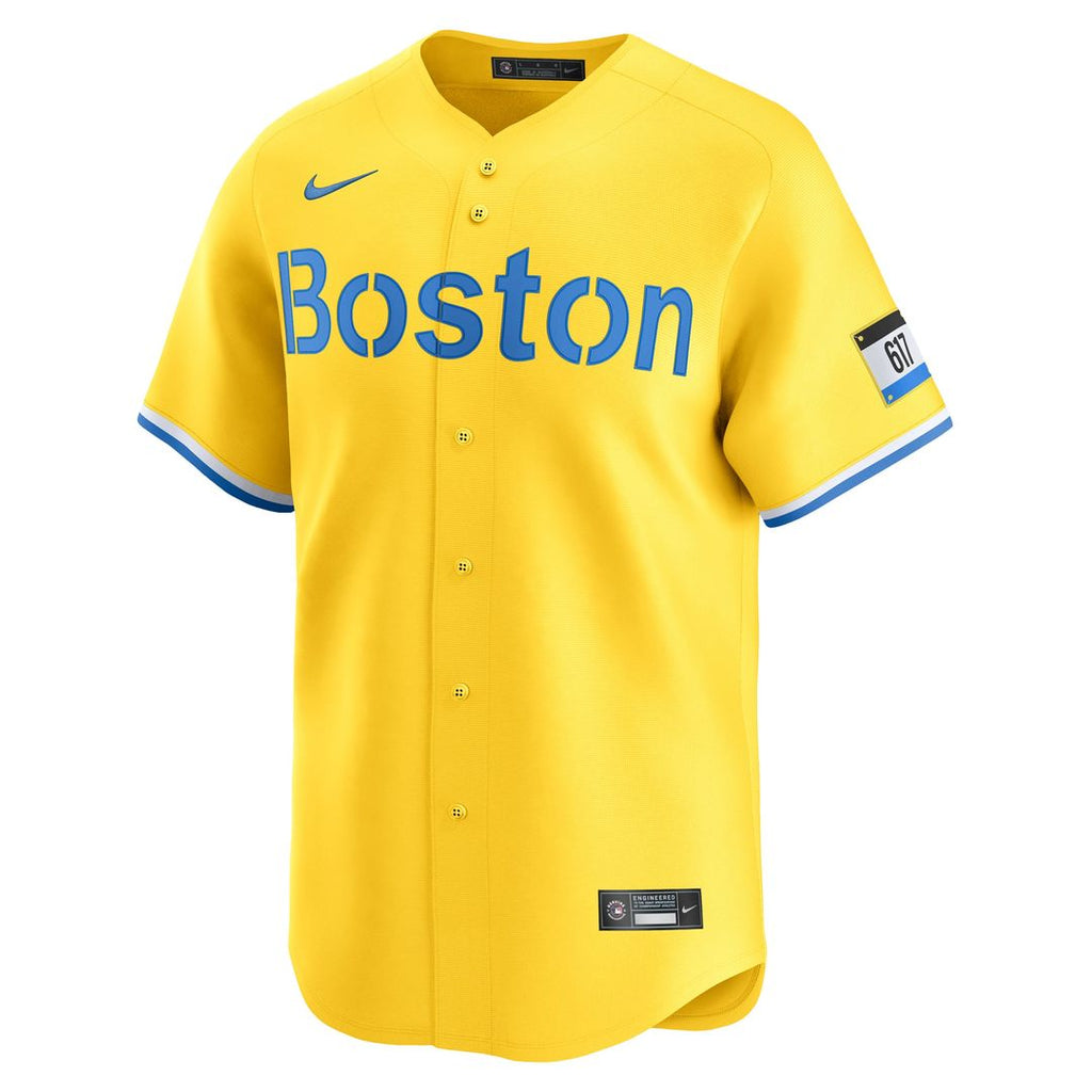 Men's Boston Red Sox David Ortiz Gold City Connect Retired Player Jersey