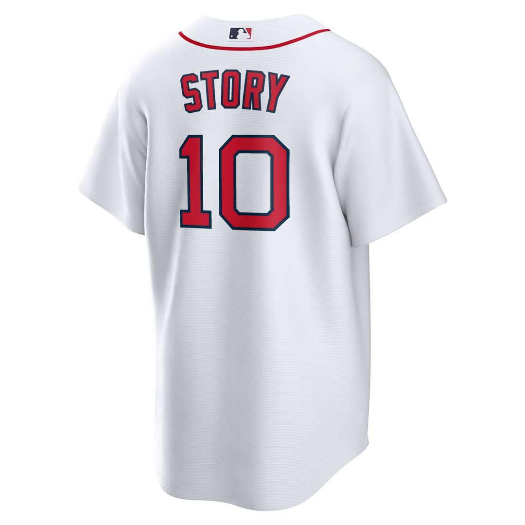 Men's Boston Red Sox Trevor Story White Home Replica Jersey