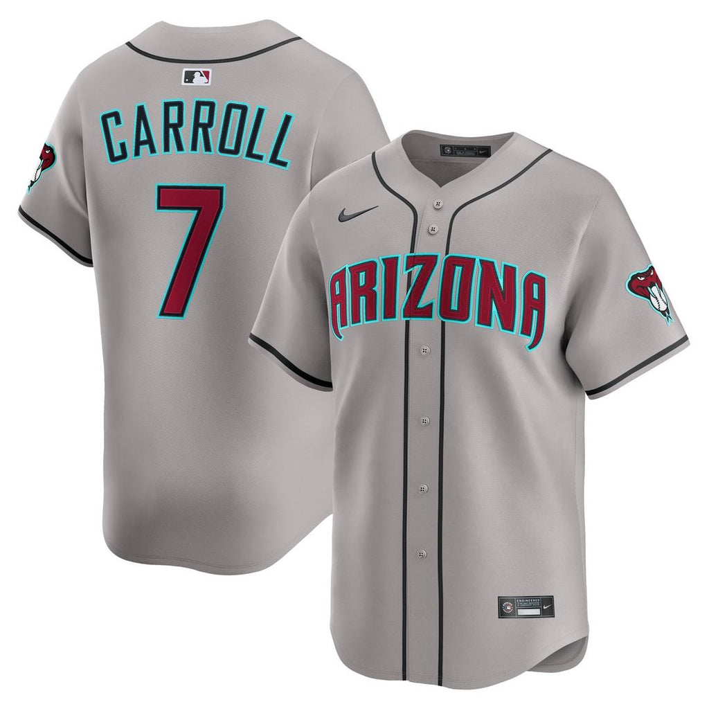Men's Arizona Diamondbacks Corbin Carroll Gray Road Player Jersey