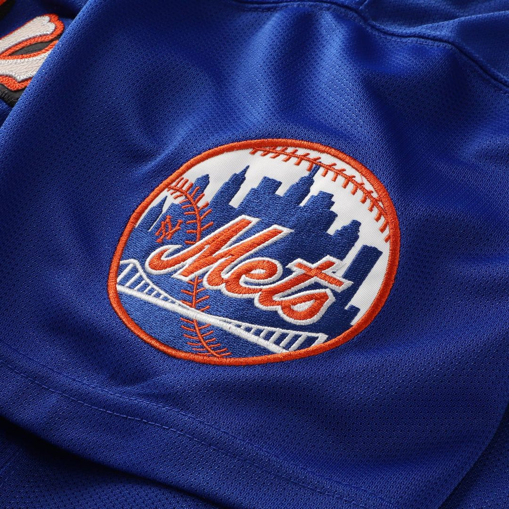 Men's New York Mets Mike Piazza Royal Mesh Batting Practice Button-Up Jersey