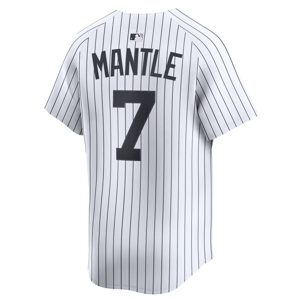 Men's New York Yankees Mickey Mantle White Home Player Jersey
