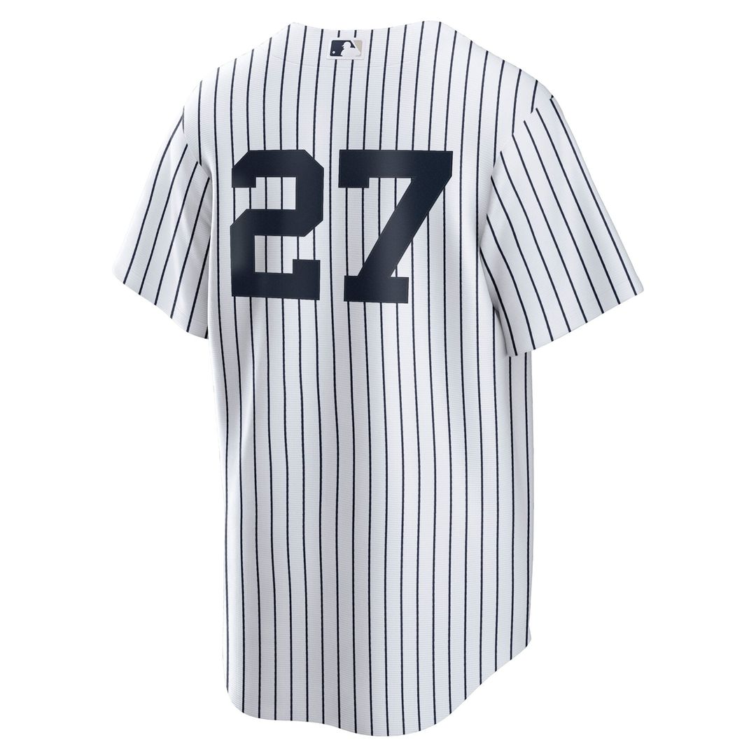 Men's New York Yankees Giancarlo Stanton White Home Replica Player Jersey