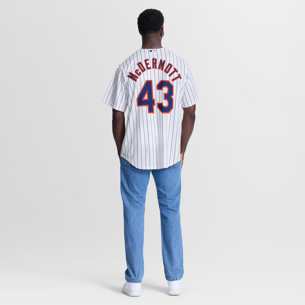 Men's New York Mets Chayce McDermott White Home Replica Jersey