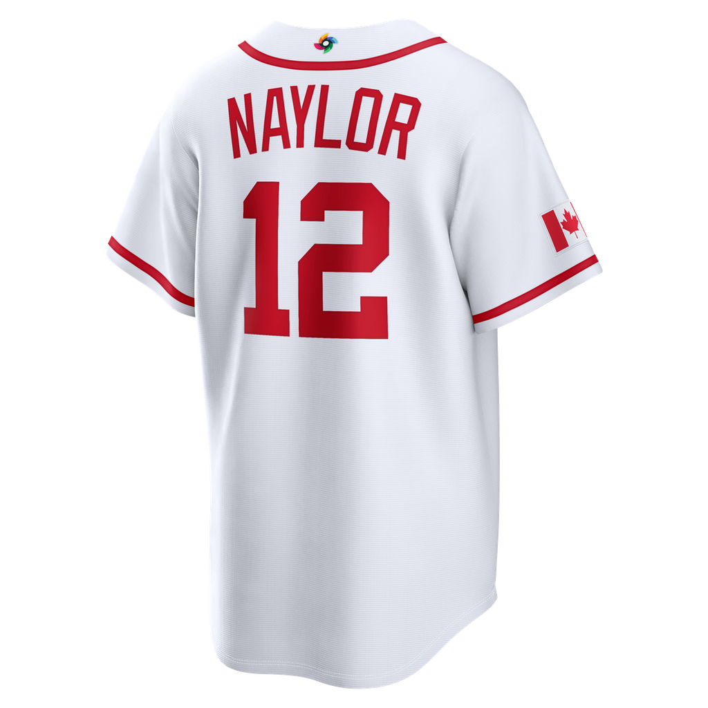 Men's Canada Baseball Josh Naylor White 2026 World Baseball Classic Home Stadium Jersey