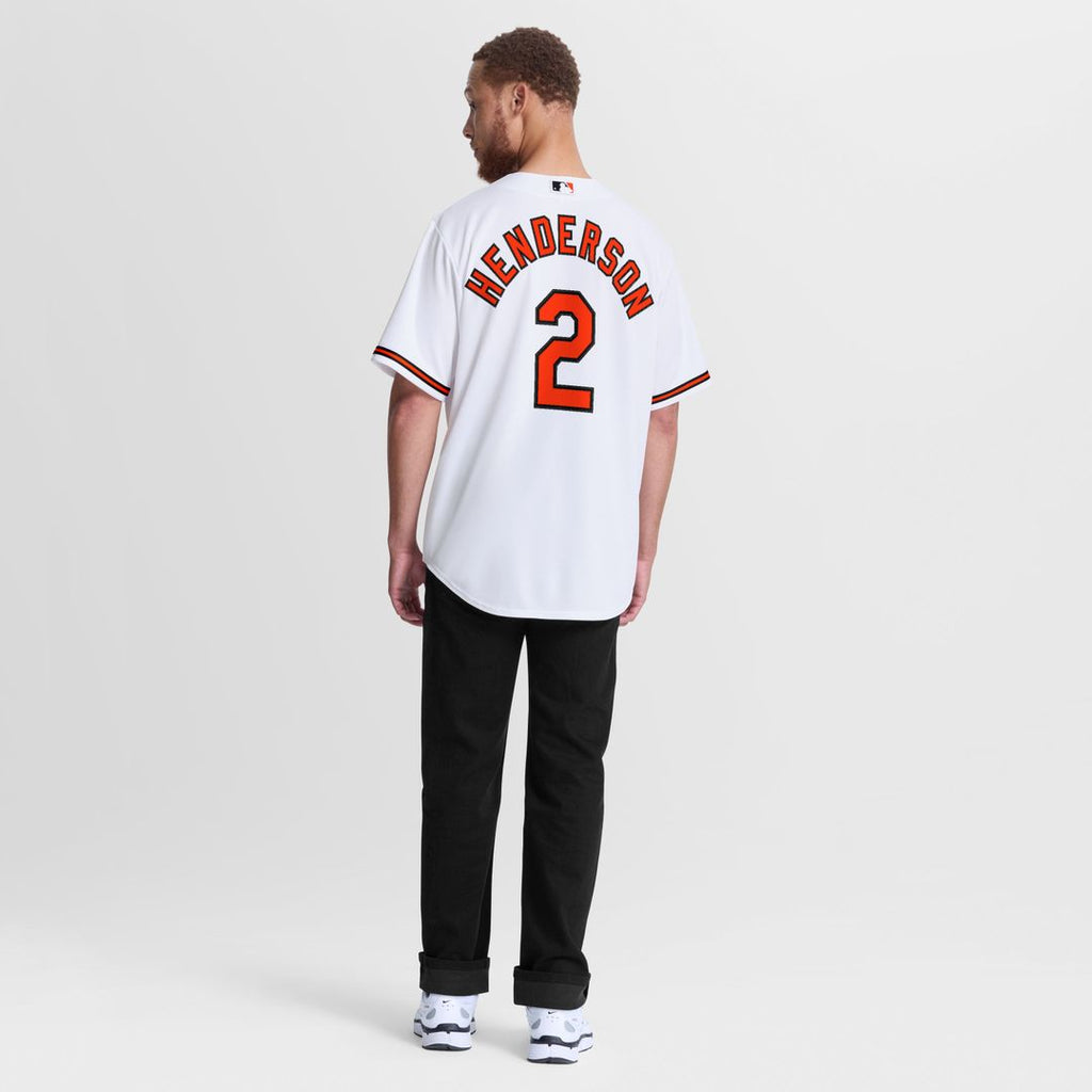 Men's Baltimore Orioles Gunnar Henderson White Home Replica Jersey