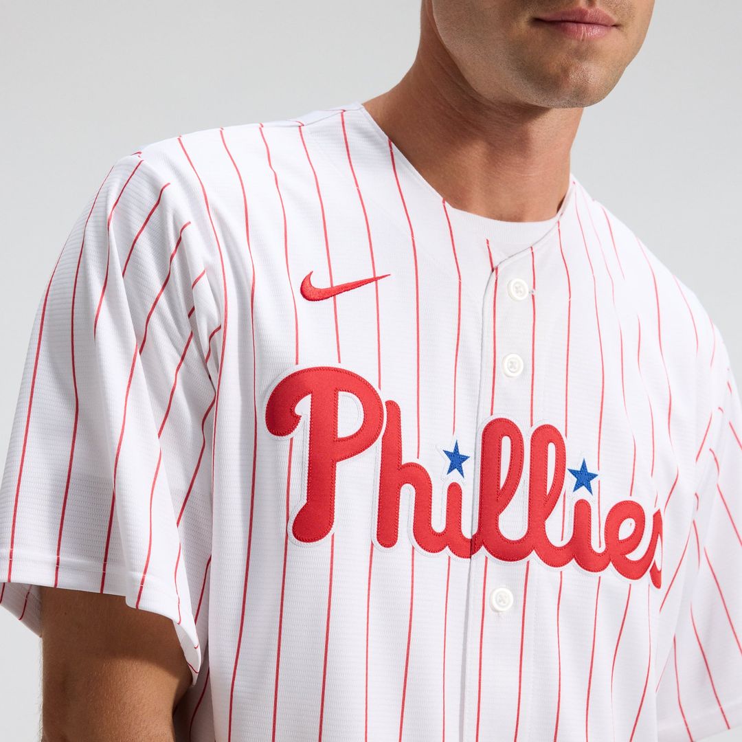 Men's Philadelphia Phillies White Home Replica Team Jersey
