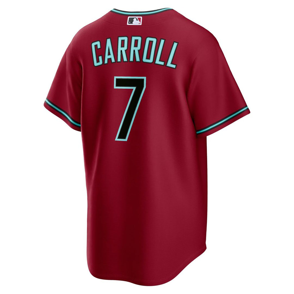 Men's Arizona Diamondbacks Corbin Carroll Crimson Alternate 2 Replica Jersey
