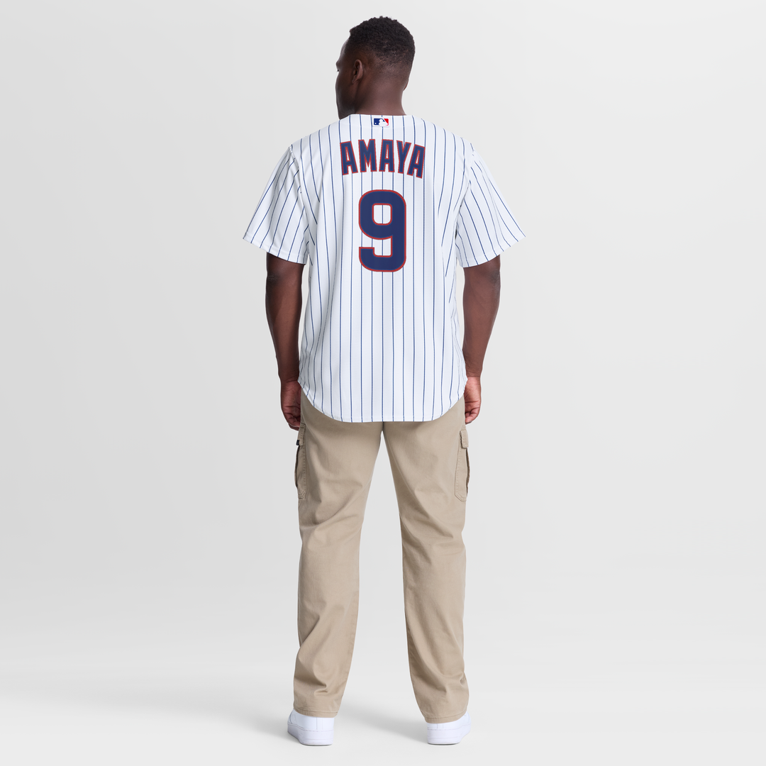 Men's Chicago Cubs Miguel Amaya White Home Replica Jersey