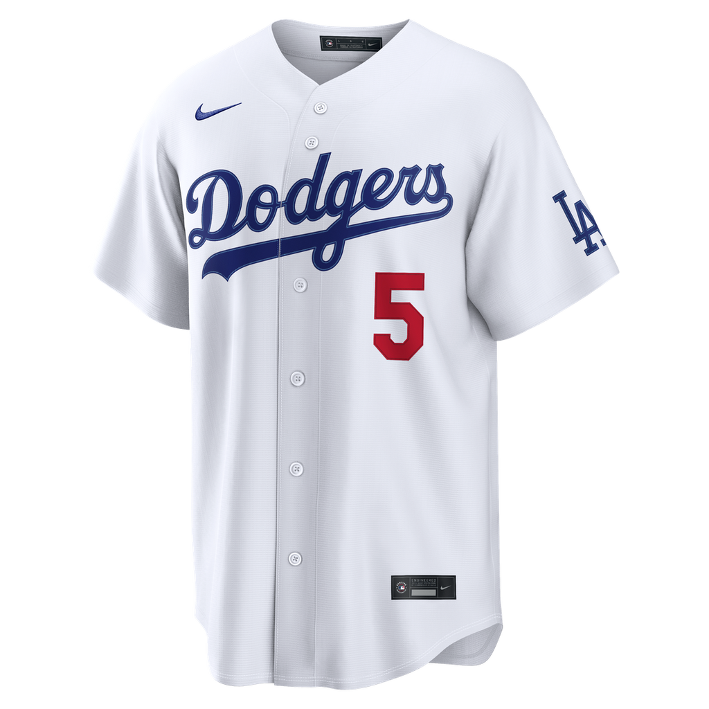 Men's Los Angeles Dodgers Freddie Freeman White Home Stadium Jersey