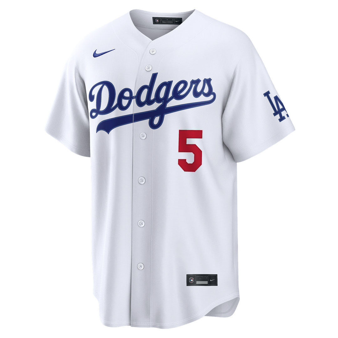 Men's Los Angeles Dodgers Freddie Freeman White Home Stadium Jersey