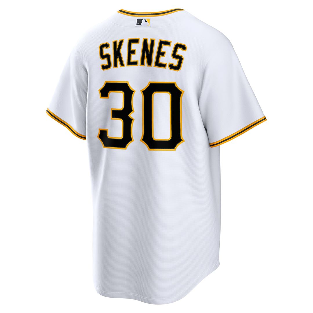 Men's Pittsburgh Pirates Paul Skenes White Home Replica Jersey
