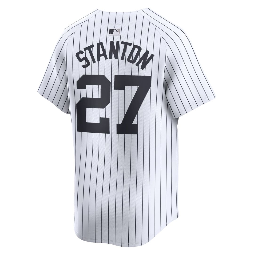 Men's New York Yankees Giancarlo Stanton White Home Player Jersey