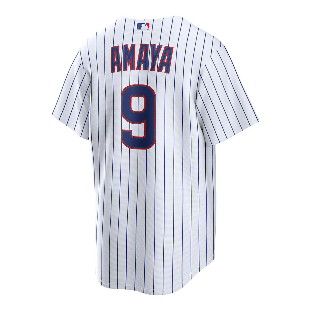 Men's Chicago Cubs Miguel Amaya White Home Replica Jersey