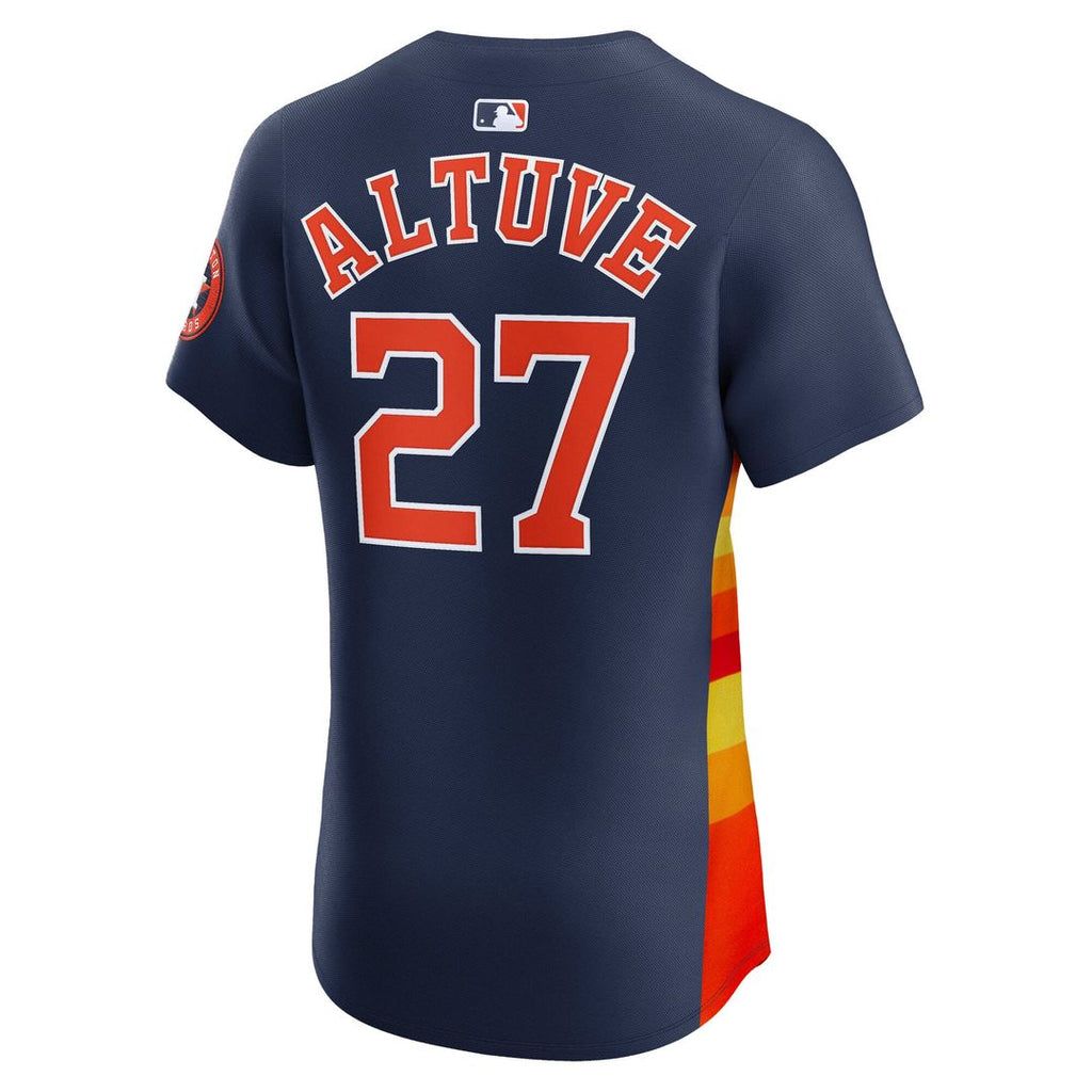 Men's Houston Astros Jose Altuve Orange Alternate Elite Player Jersey