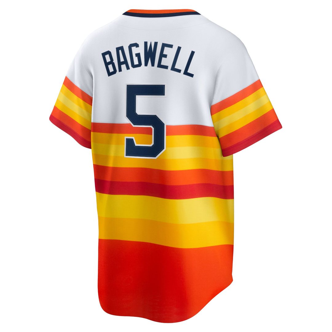 Men's Houston Astros Jeff Bagwell White Home Player Jersey