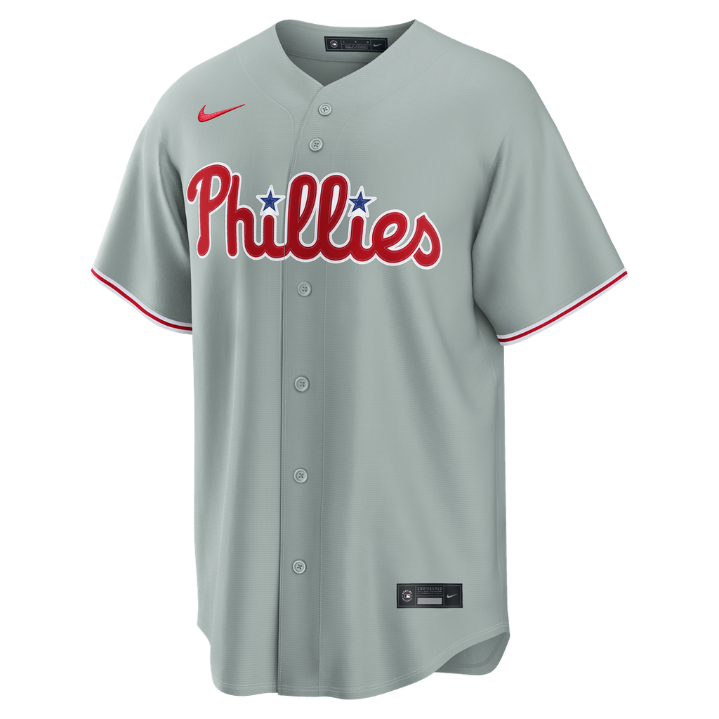 Men's Philadelphia Phillies Bryce Harper Gray Road Replica Jersey